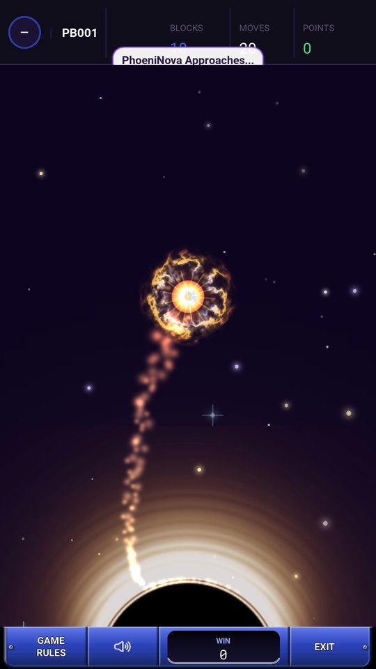 A black hole feeding on a PhoeniNova